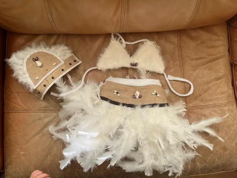 Traje pascuense talla 4 para niña