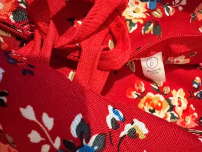 Vestido huasa/chinita para niña talla 6 años - miniatura 3