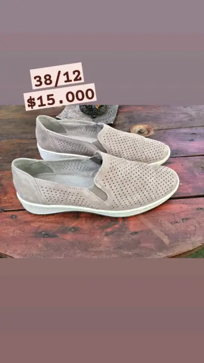 Zapatos planos de mujer color beige talla 42 - miniatura 5