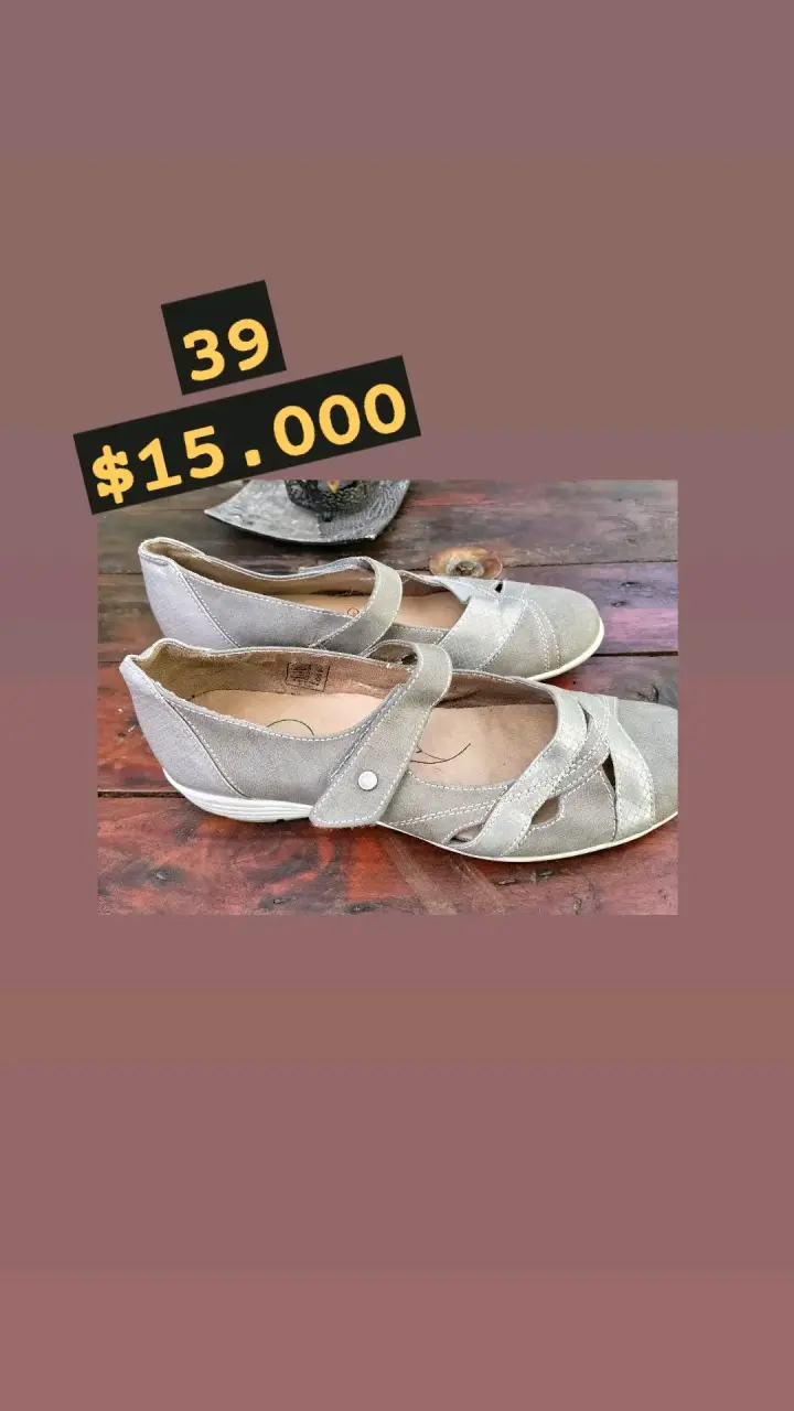 Zapatos planos de mujer color beige talla 42 - 6