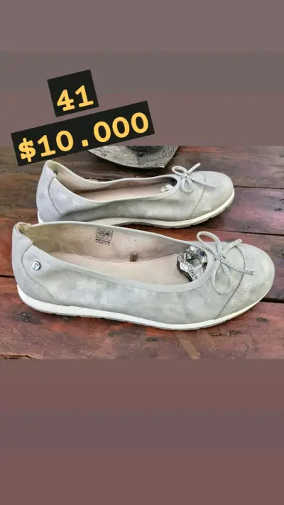 Zapatos de mujer talla 38 blancos usados - miniatura 3