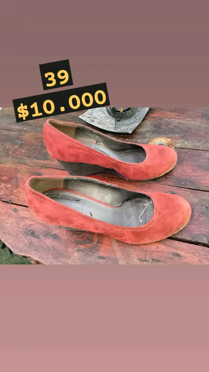Zapatos de mujer talla 38 blancos usados - 5