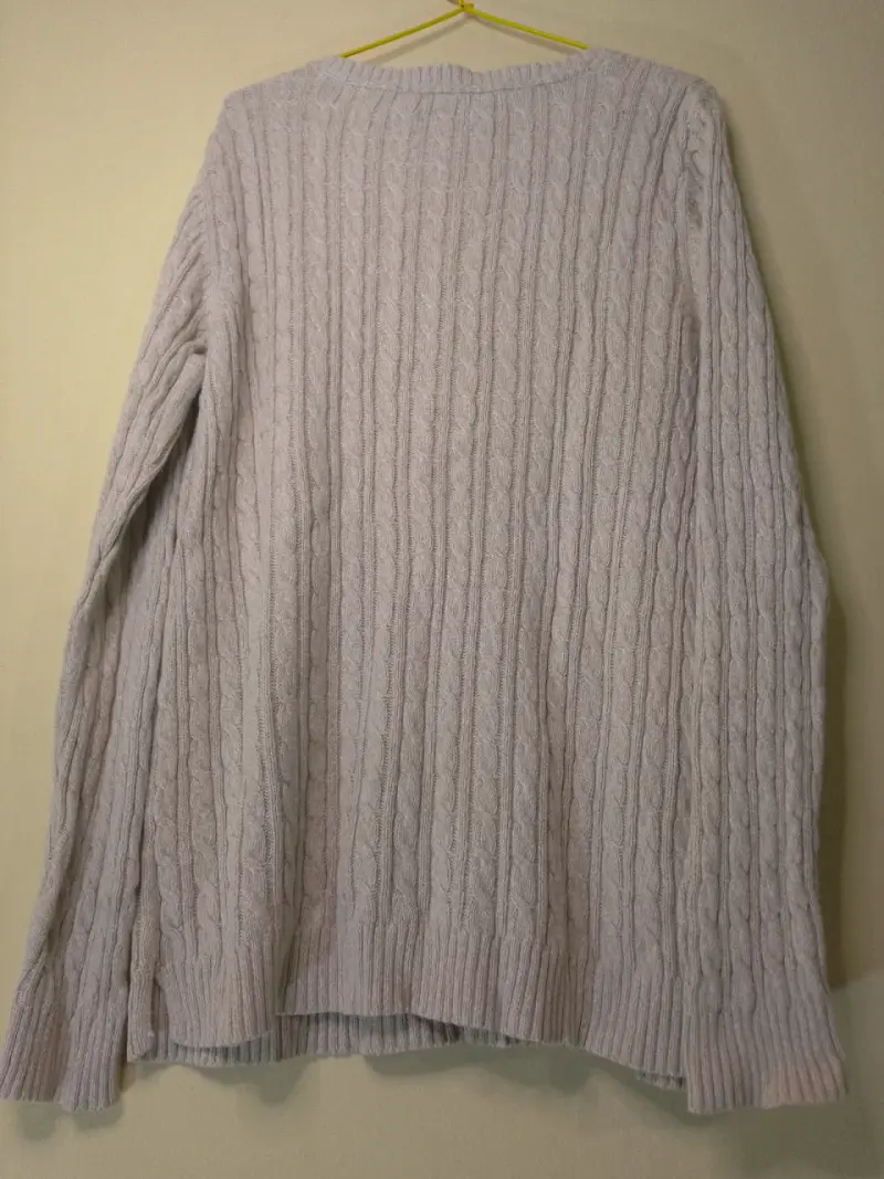 Suéter de lana beige para mujer - 3