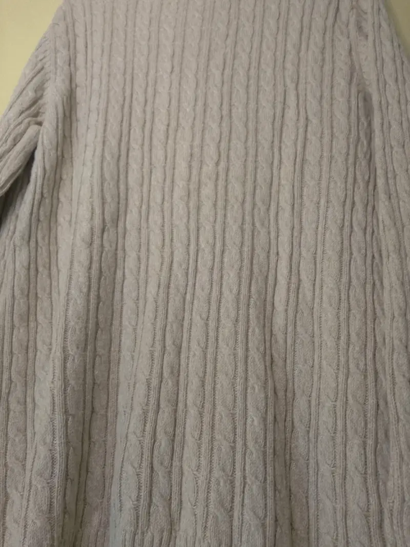 Suéter de lana beige para mujer - 4