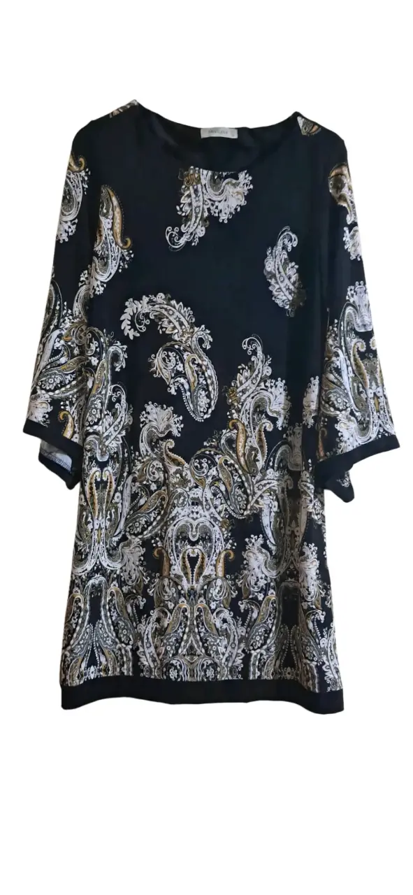 Vestido estampada negra Privilege talla XL