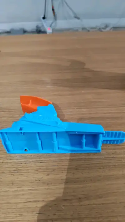 Lanzador de autos Hot Wheels azul y naranja - miniatura 3
