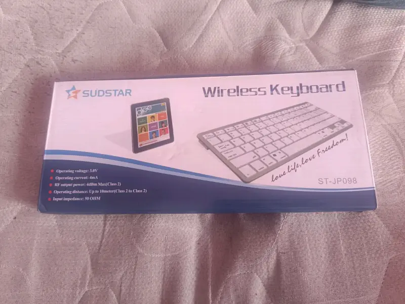 Teclado Inalámbrico Sudstar ST-JP098 Blanco - 1
