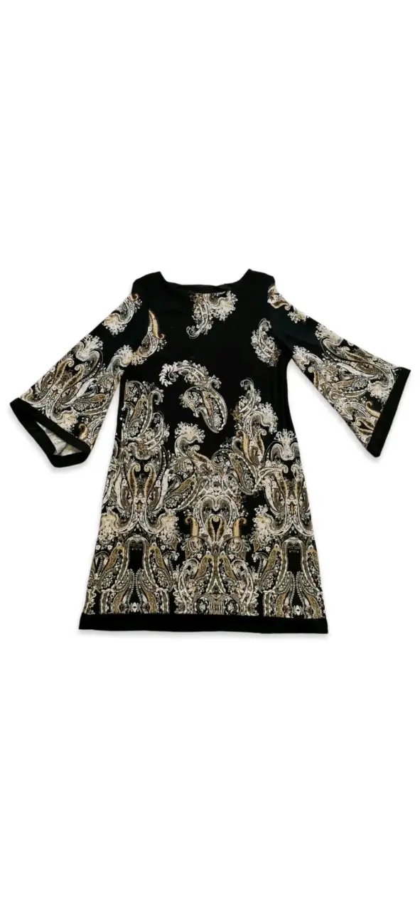 Vestido estampada negra Privilege talla XL - 3