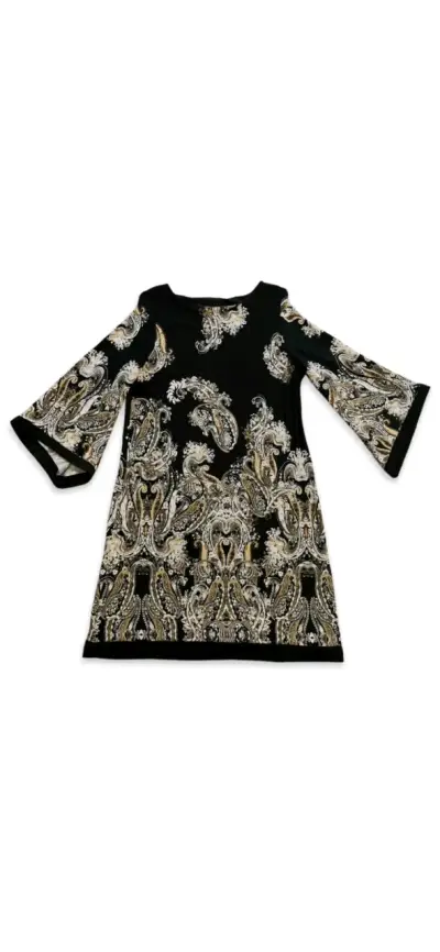 Vestido estampada negra Privilege talla XL - miniatura 3