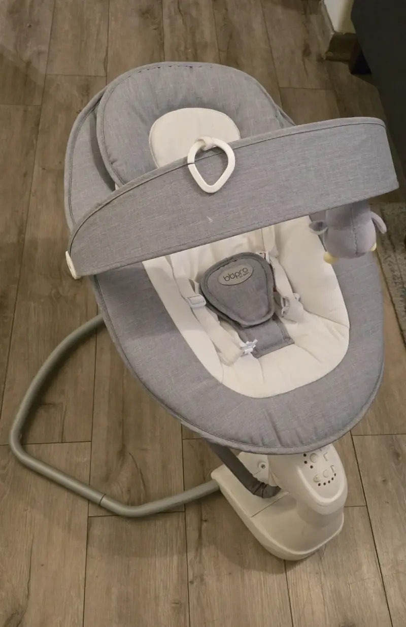 Silla mecedora para bebé BBpro gris - 3