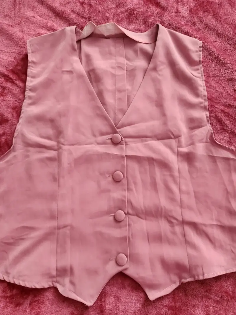 Chaleco sin mangas rosa para mujer - 2