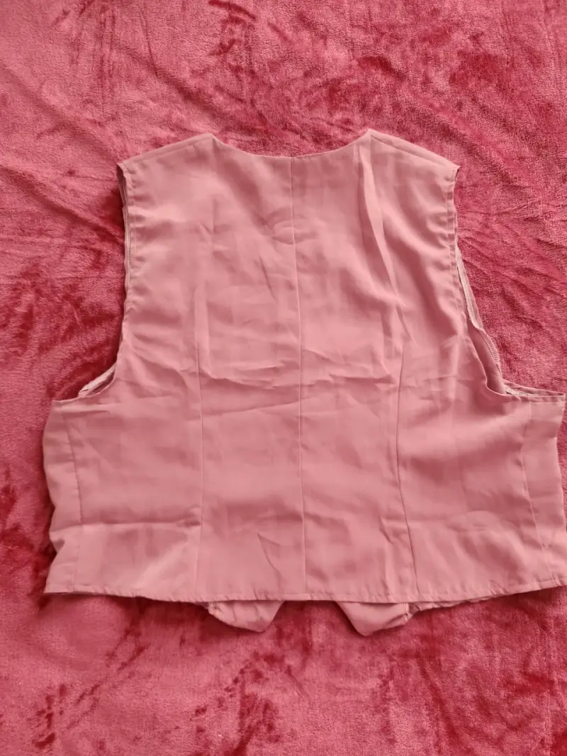 Chaleco sin mangas rosa para mujer - 3