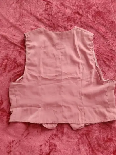 Chaleco sin mangas rosa para mujer - miniatura 3