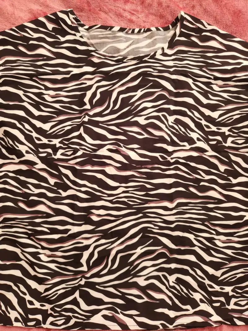 Polera de mujer estampado cebra - 2