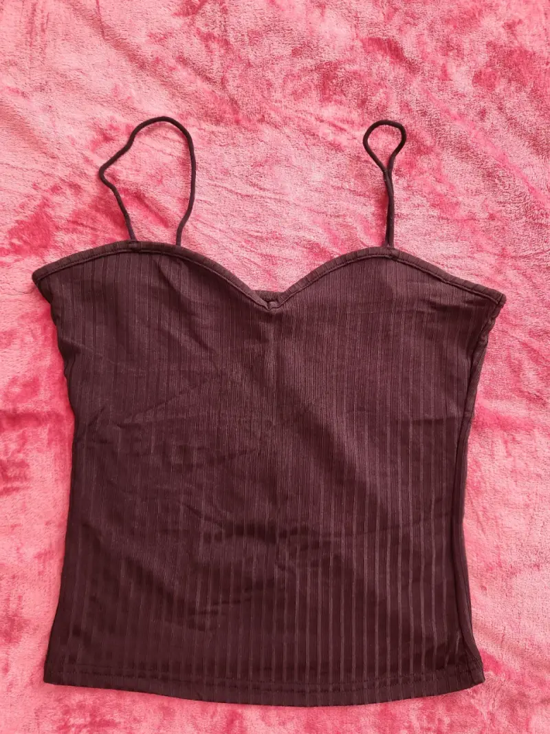 Top de tirantes negro para mujer - 1