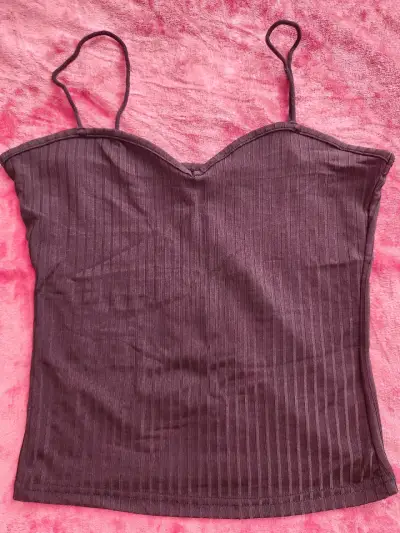 Top de tirantes negro para mujer - miniatura 2