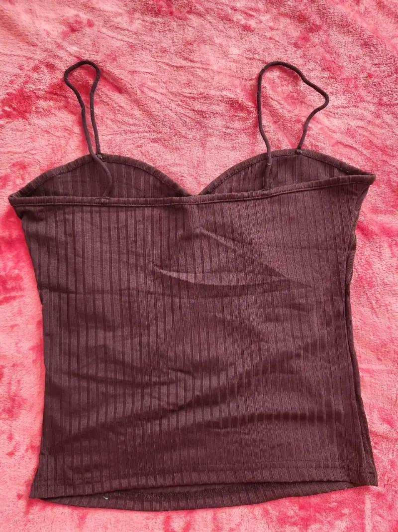 Top de tirantes negro para mujer - 3