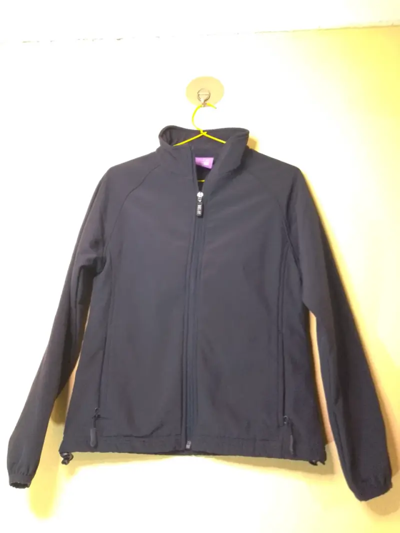 Chaqueta azul marino para mujer con cierre - 1