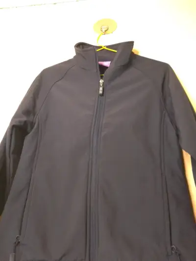 Chaqueta azul marino para mujer con cierre - miniatura 2