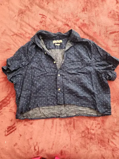 Camisa azul de lunares University Club - miniatura 1