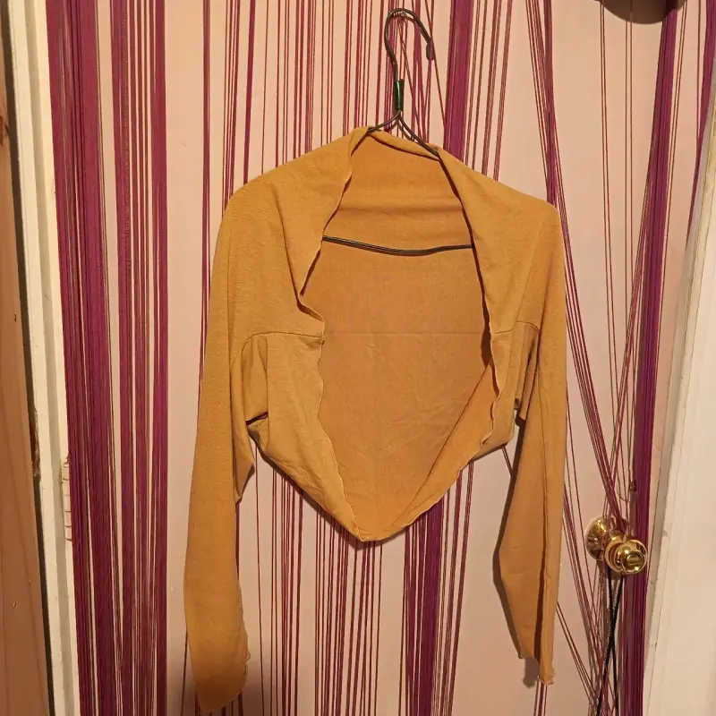 Bolero amarillo mostaza para mujer - 2