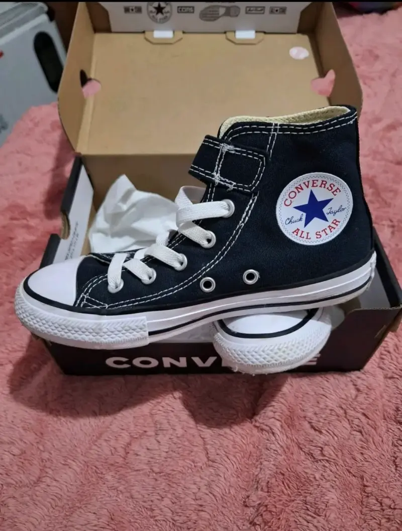 Zapatillas Converse All Star negras para niños - 2