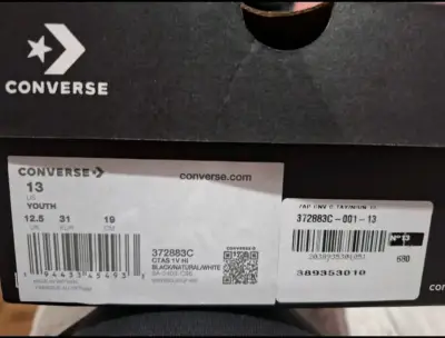 Zapatillas Converse All Star negras para niños - miniatura 5