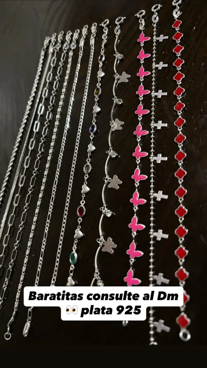 Pulseras de plata 925 con diseños variados