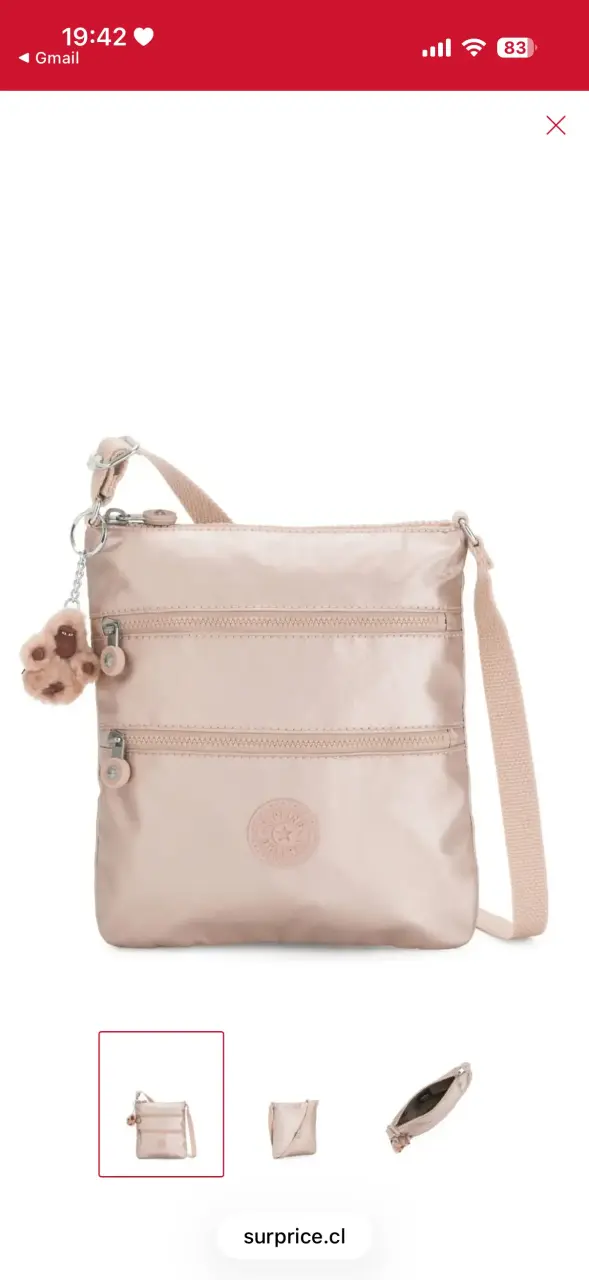 Bandolera kipling gold