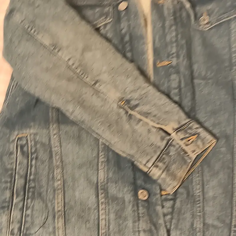 Chaqueta de mezclilla con forro de borrego para mujer - 1