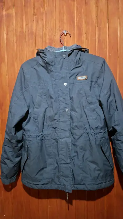Chaqueta lippi impermeable gris con capucha - miniatura 1
