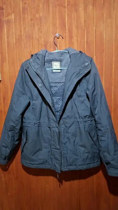 Chaqueta lippi impermeable gris con capucha - miniatura 2