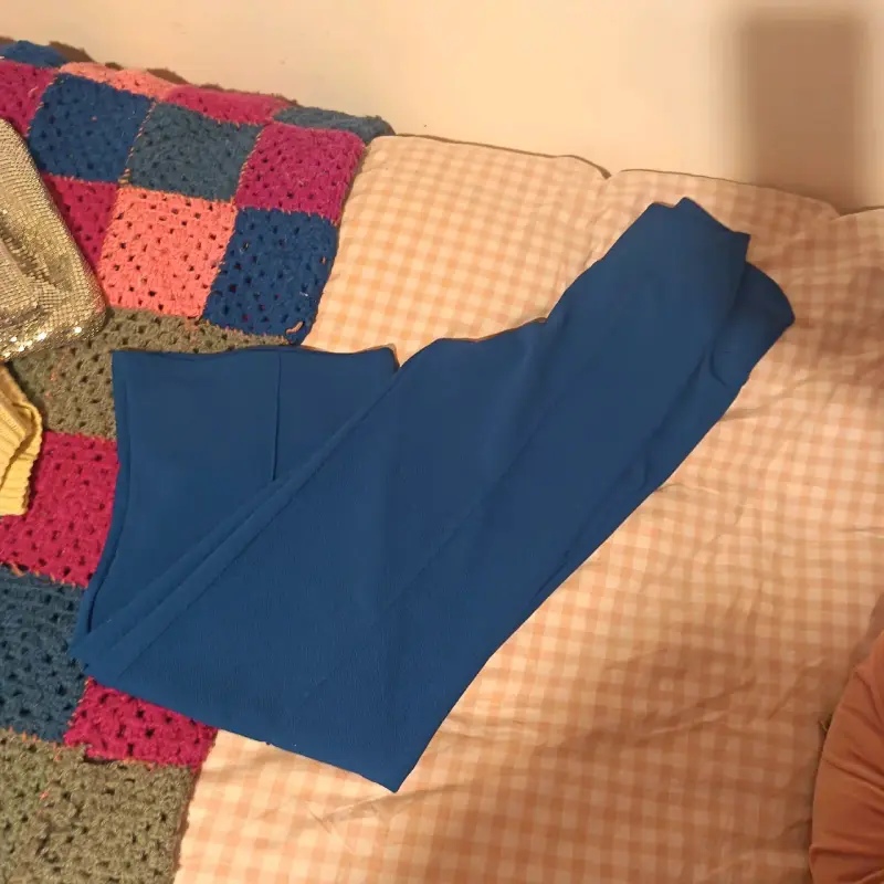 Pantalones azules de mujer elegantes - 3