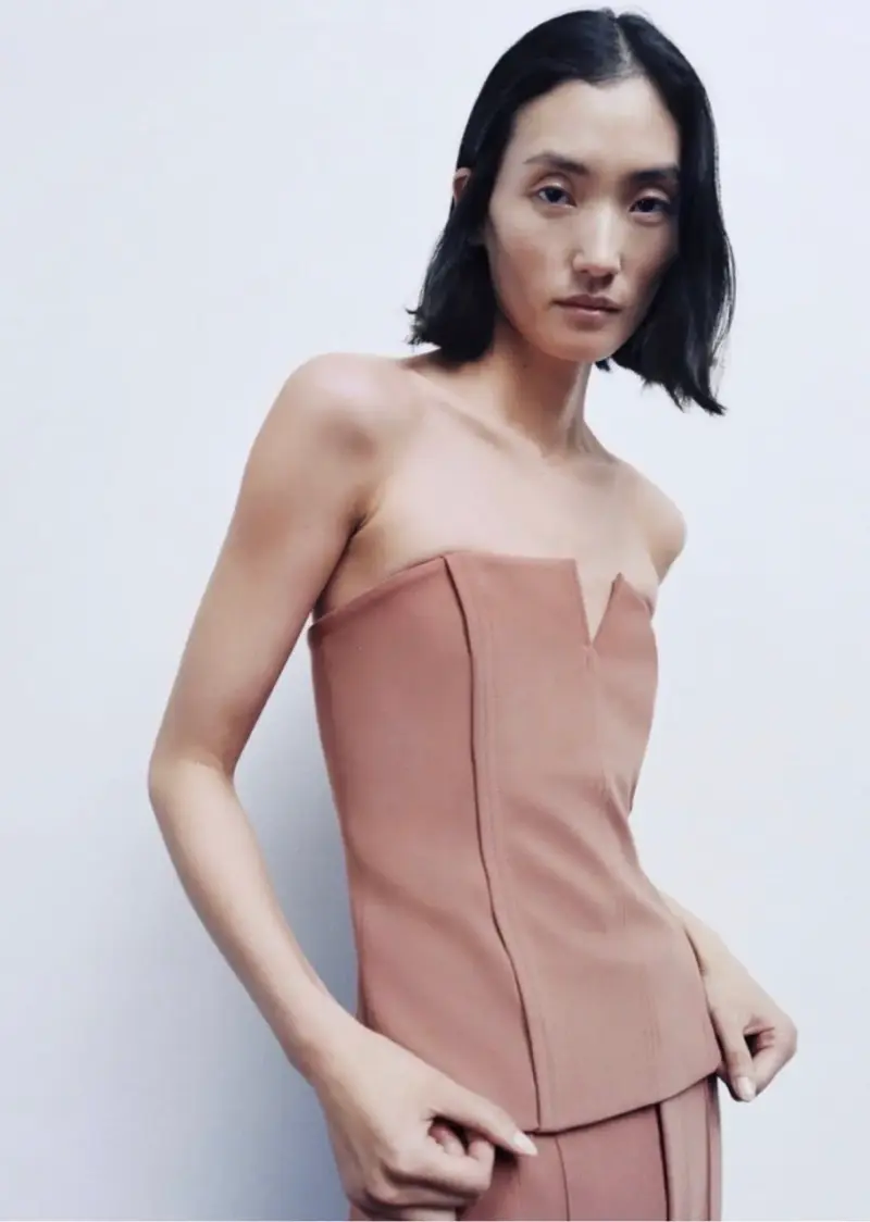 Top strapless Zara - 1