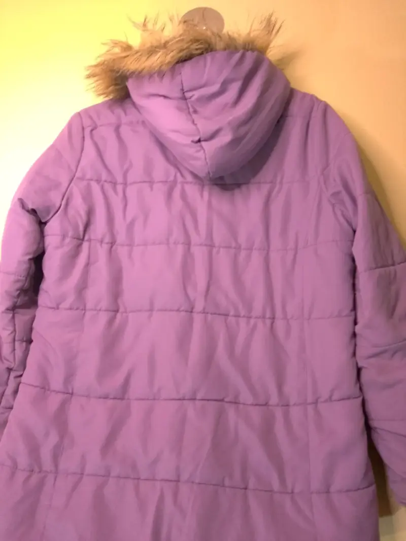 Chaqueta de invierno con capucha de piel sin - 4