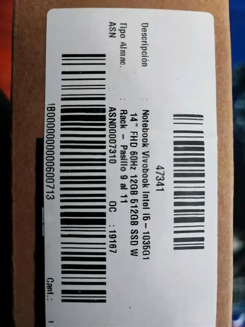 Notebook ASUS VivoBook Intel i5 12GB RAM - 3