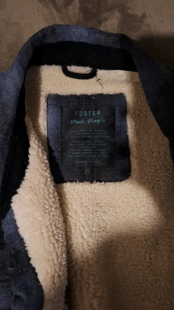 Chaqueta Foster Dark Jungle de lana azul - 1