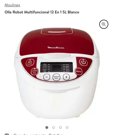 Olla robot multifuncional Moulinex 12 en 1 5L blanca - miniatura 2