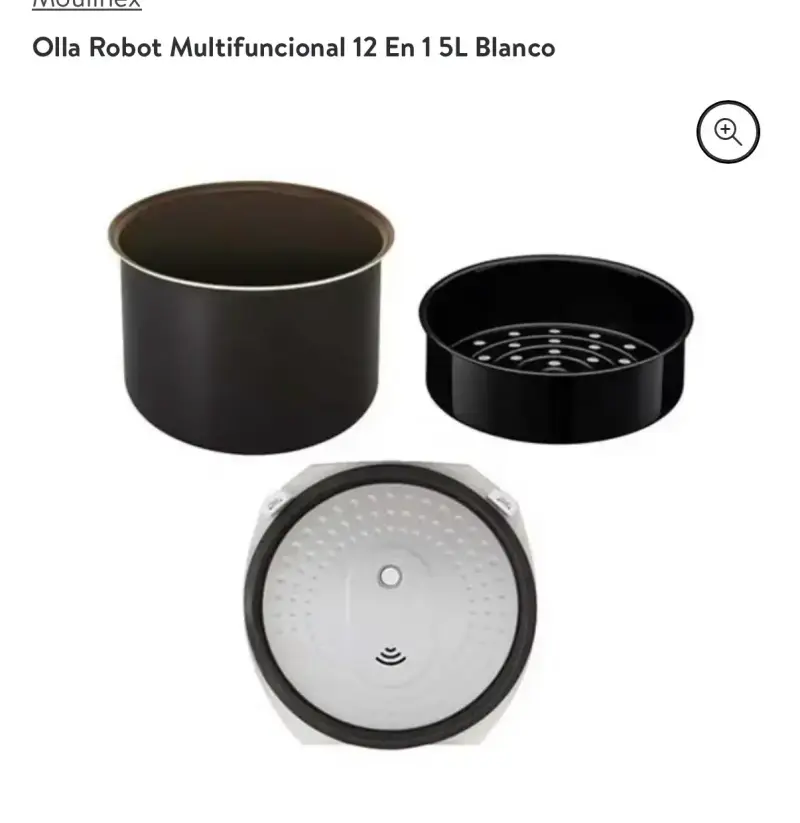 Olla robot multifuncional Moulinex 12 en 1 5L blanca - 3