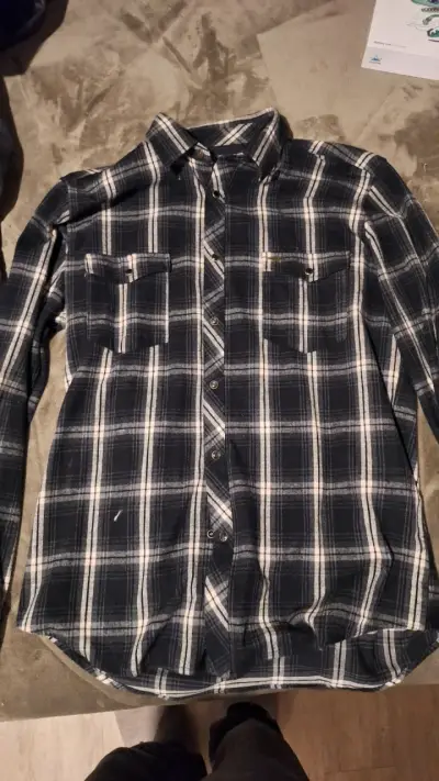 Camisa de franela a cuadros Ferouch Jeans - miniatura 1