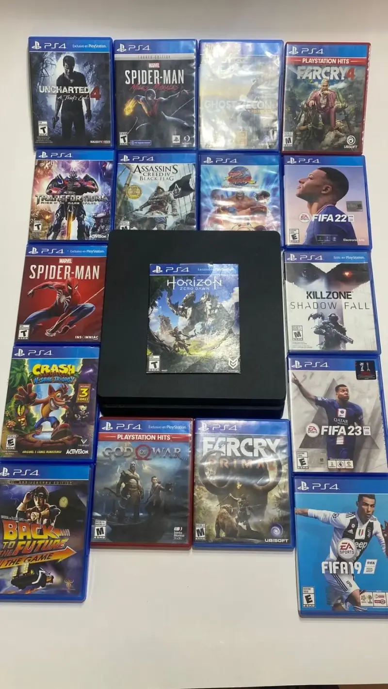 Consola PS4 con 15 juegos incluidos +2 Joystick - 1