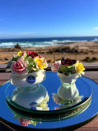 arreglo floral de porcelana fina Royal Doulton - miniatura 6