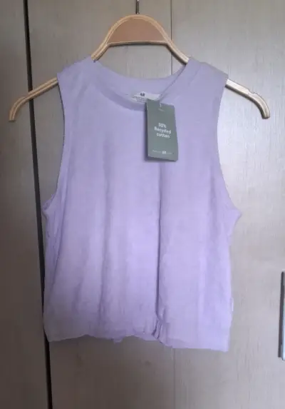 Polera sin mangas lila H&M - miniatura 1