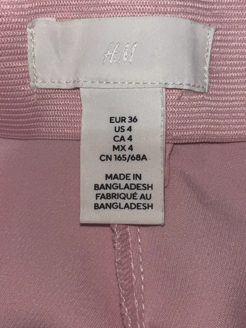 Pantalone formal H&M palo rosa - 3