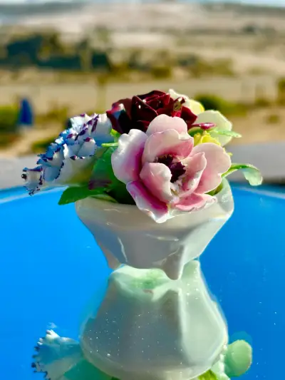 arreglo floral vintage Royal Doulton - miniatura 1