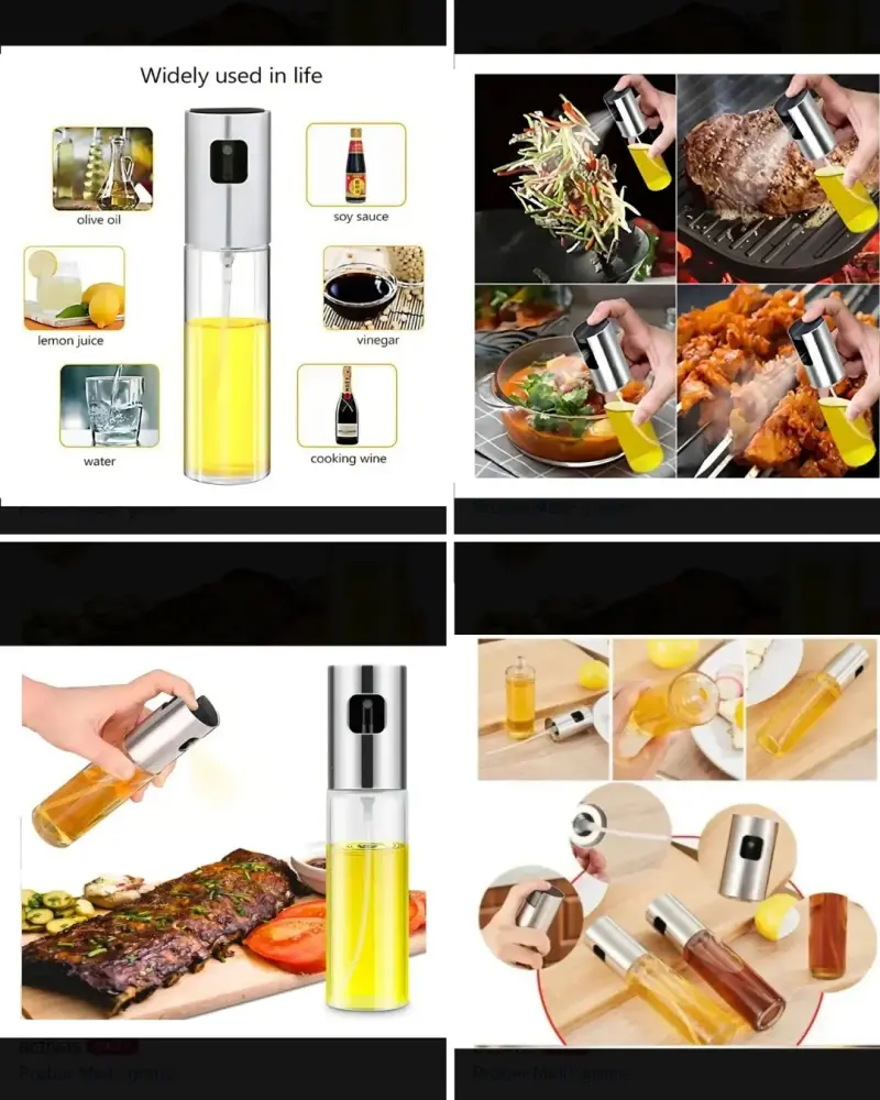 Rociador de Aceite de Cocina Acero Inoxidable