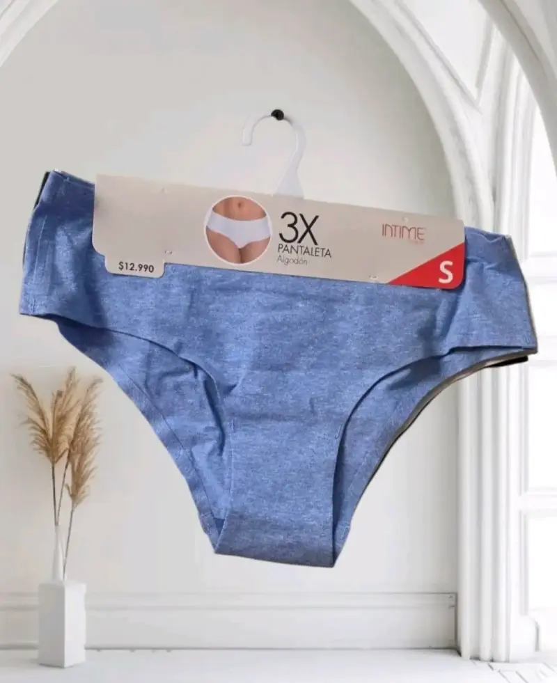 Pack de 3 pantaletas de algodón Intime talla S
