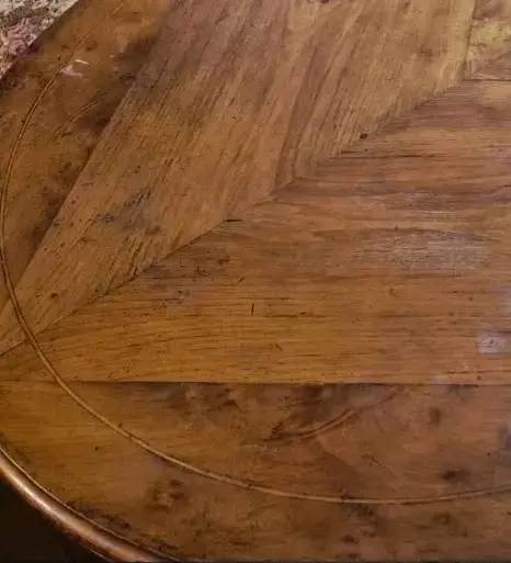 Mesa de comedor de madera vintage Luis XVI - 2