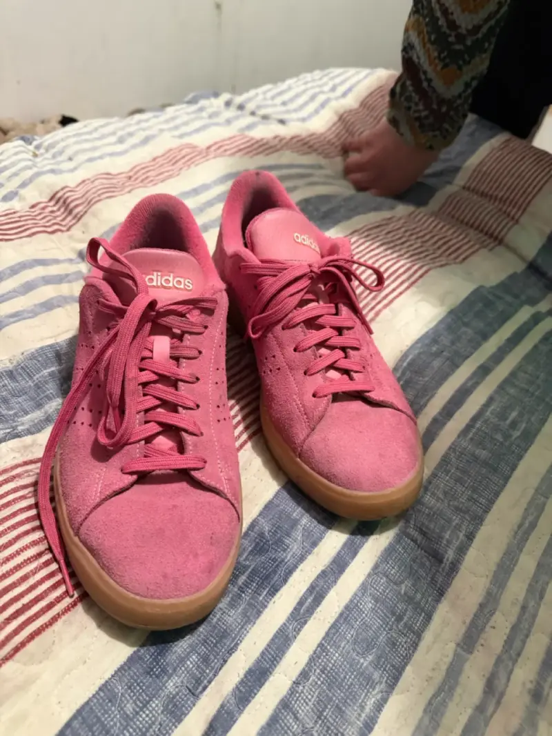 Zapatillas Adidas rosas de gamuza para mujer - 1