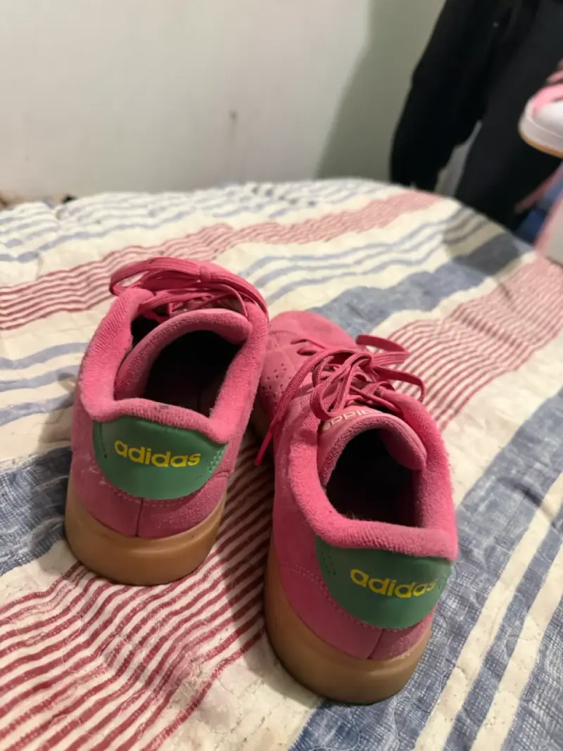 Zapatillas Adidas rosas de gamuza para mujer - 3